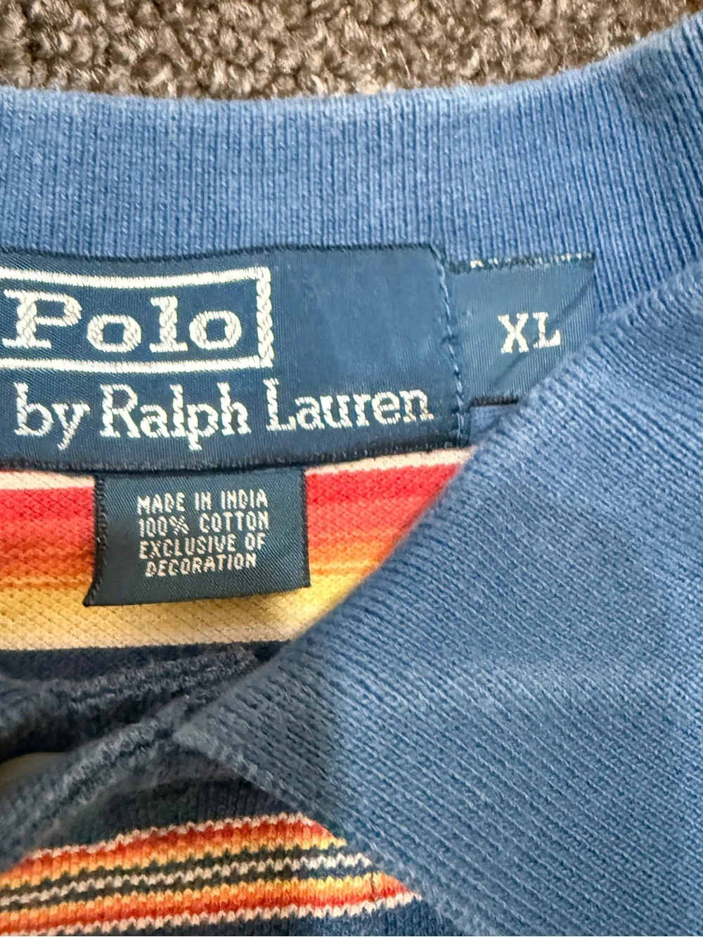 Ralph Lauren Blue Multi-Stripe Polo Shirt